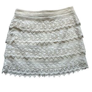 Y2K Layered Lace Mini Skirt